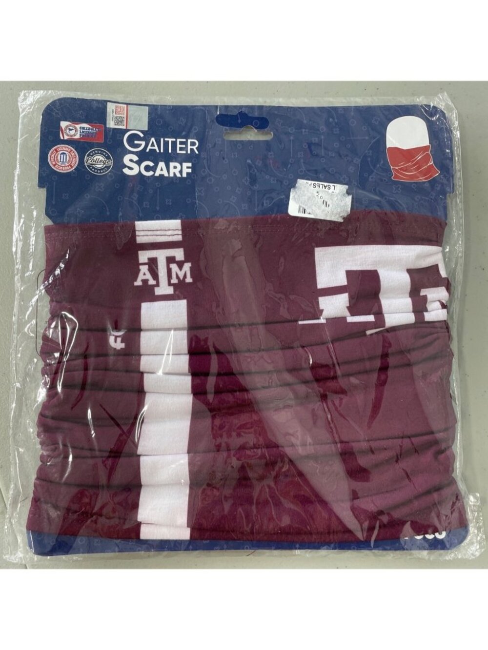 FOCO Texas A&M Gaiter Scarf Neck Warmer Unisex OS Maroon Polyester College NEW